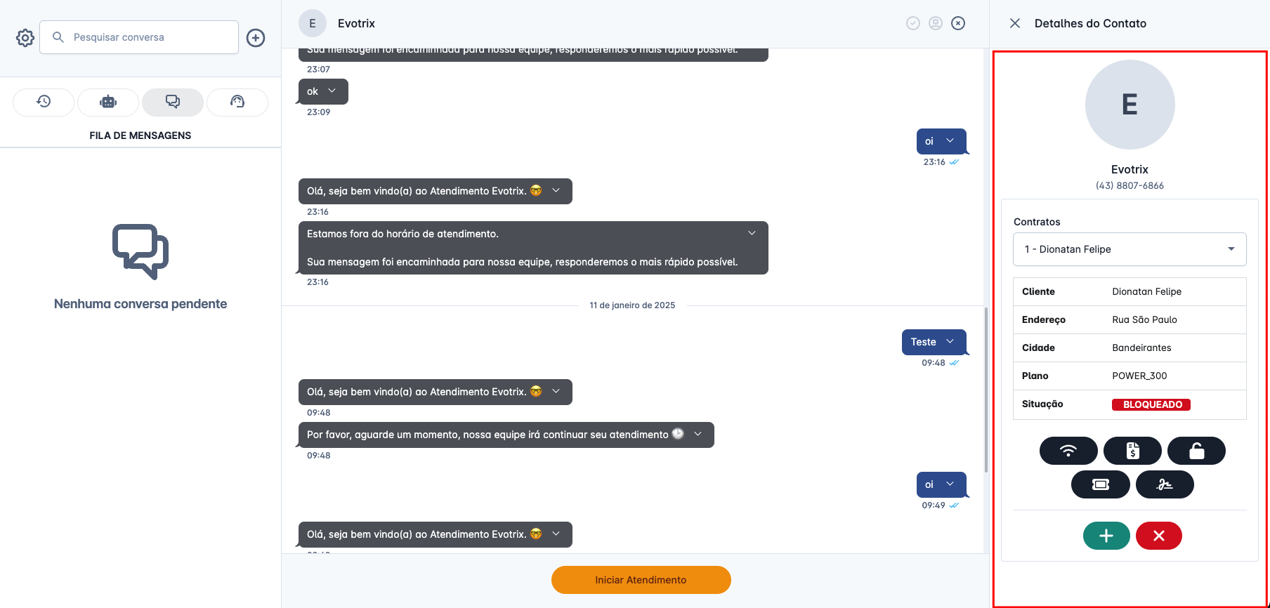 chat integrado cliente