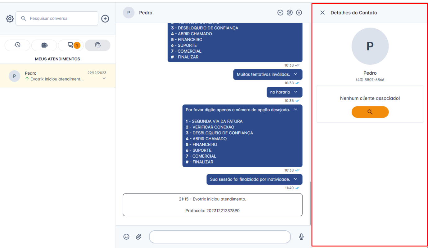 chat integrado start