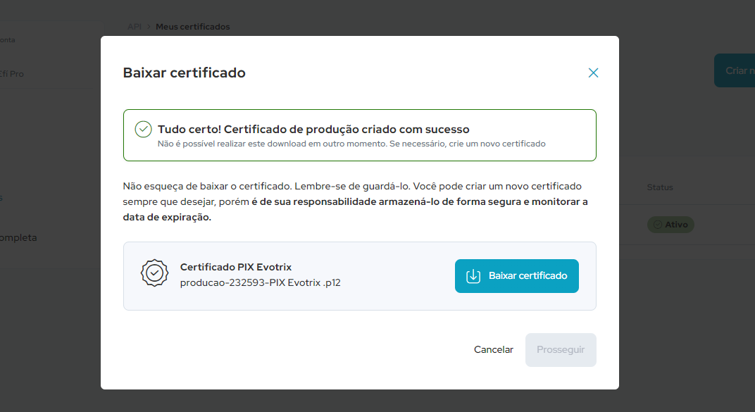 efi certificafdo baixar