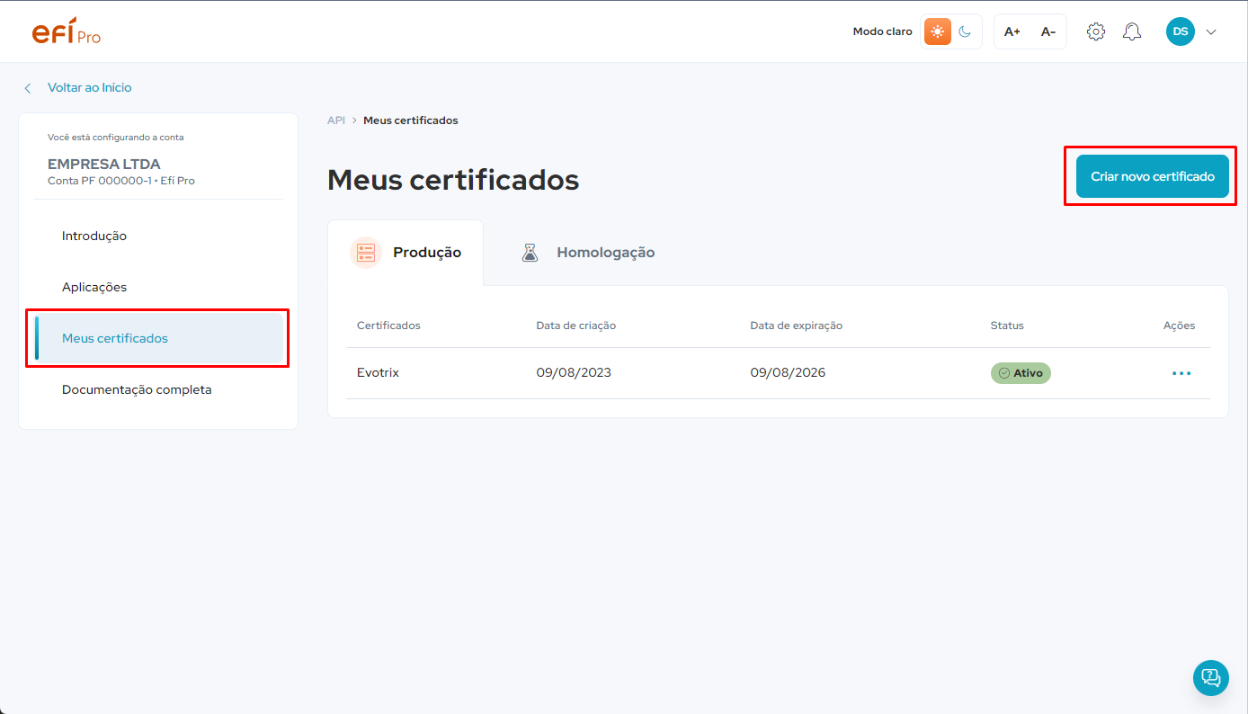 efi certificados