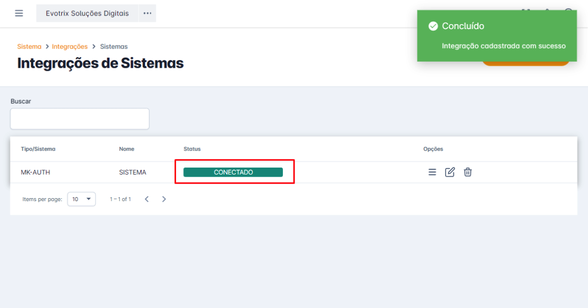 integração conectada
