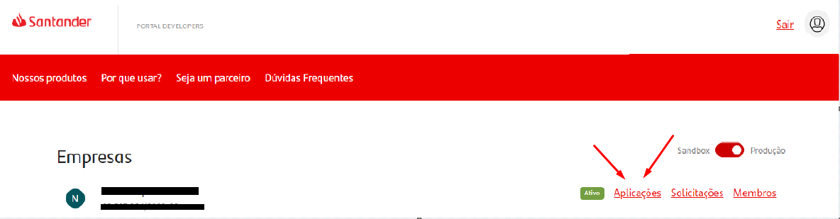 integracao santander