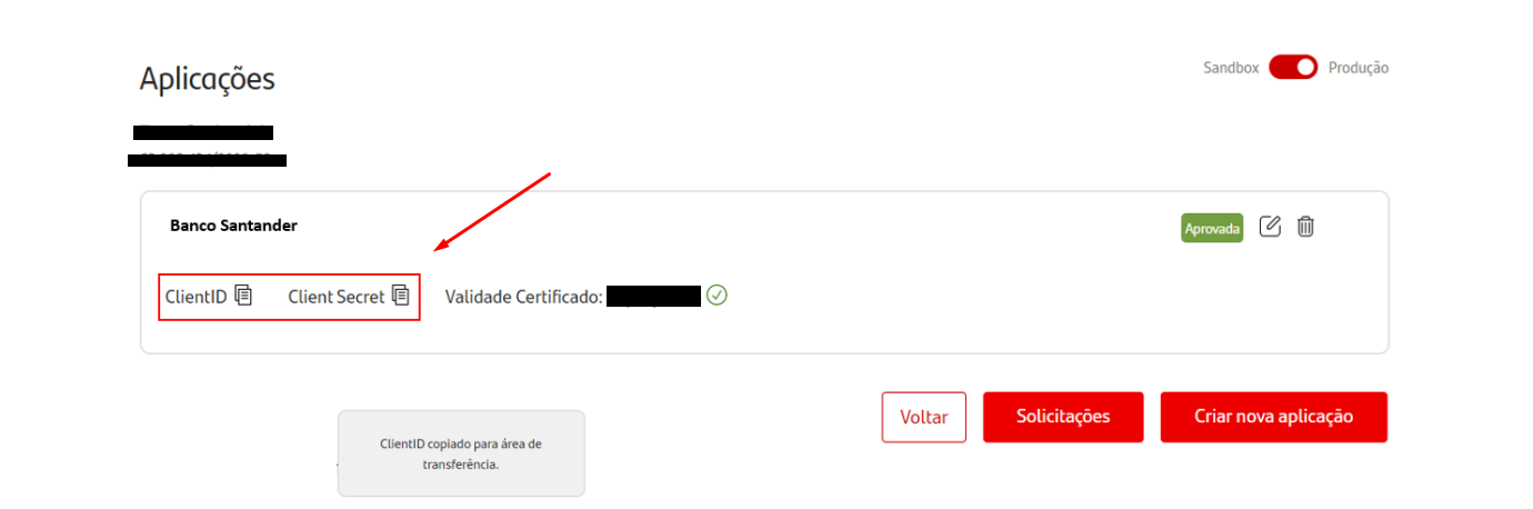 integracao santander