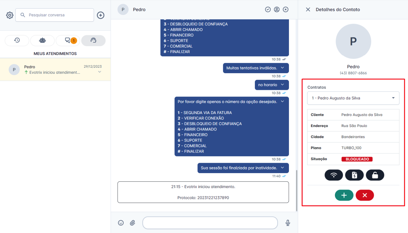 chat integrado cliente
